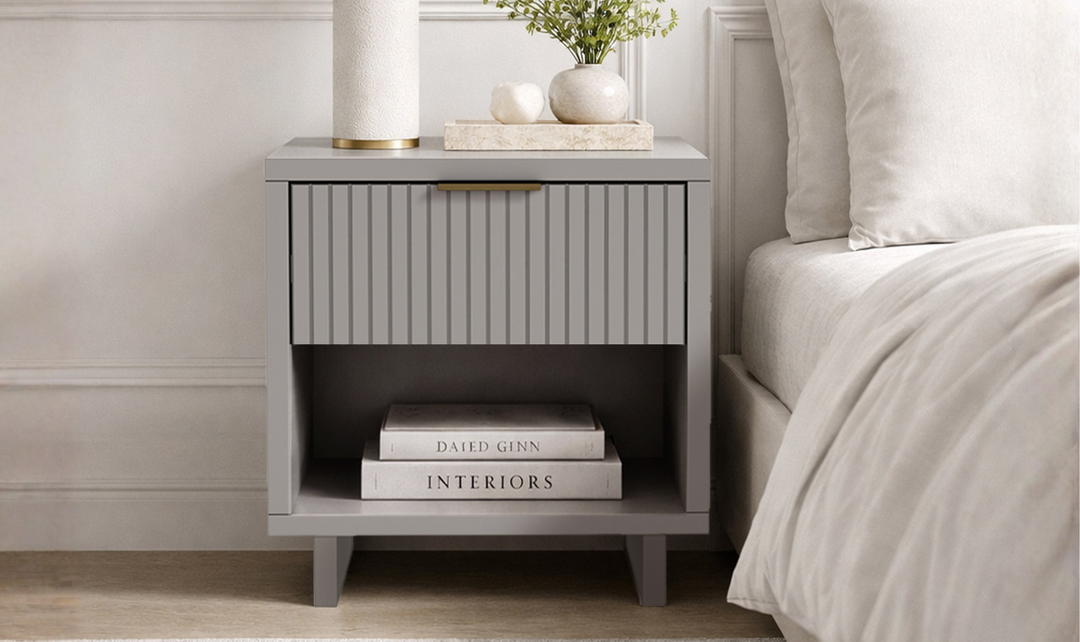 Manhattan Comfort Elara Wooden Nightstand With Drawer