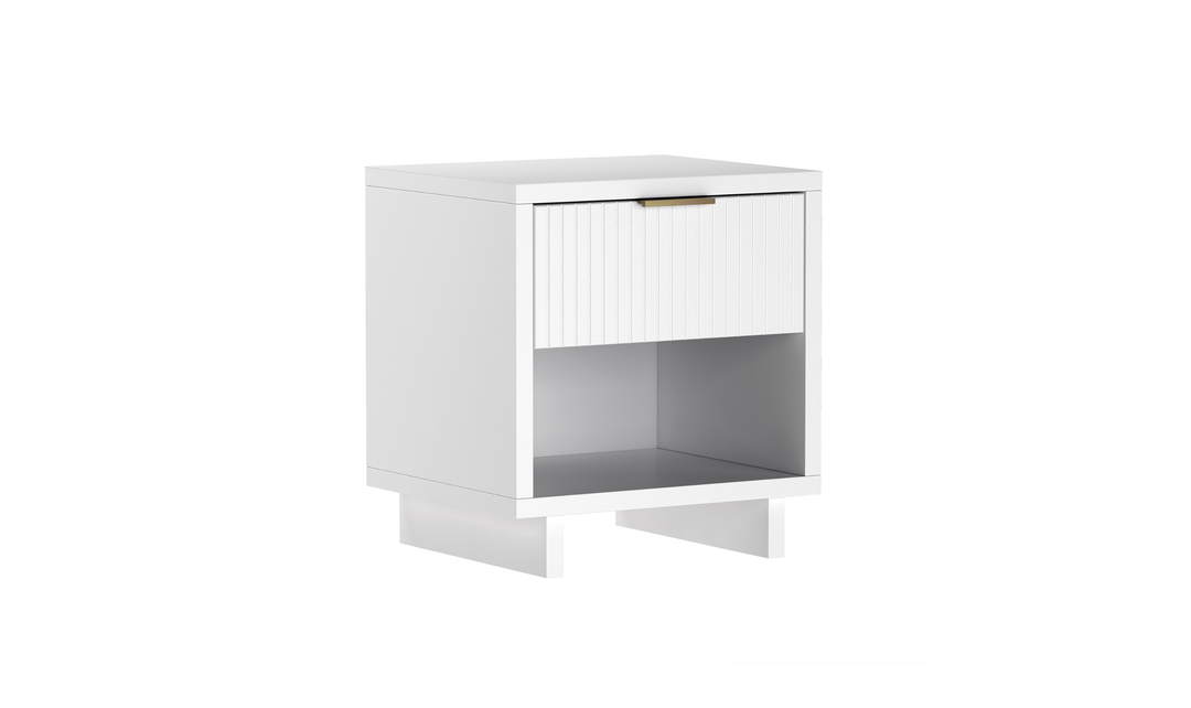 Manhattan Comfort Elara Wooden Nightstand With Drawer