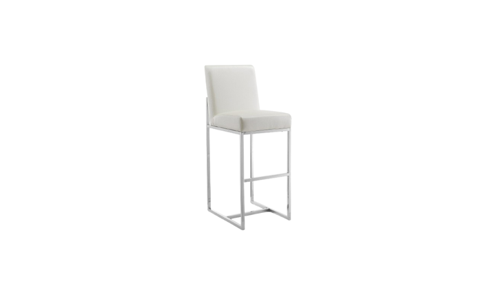 Manhattan Comfort Element Metal Upholstered Barstool-Jennifer Furniture