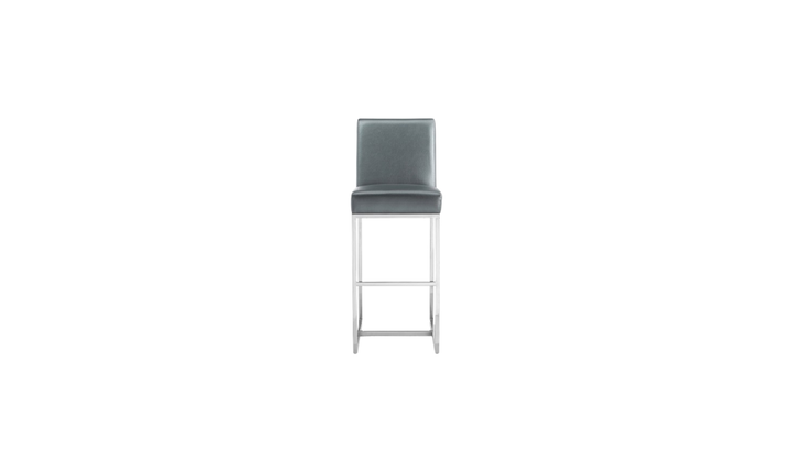 Manhattan Comfort Element Metal Upholstered Barstool-Jennifer Furniture