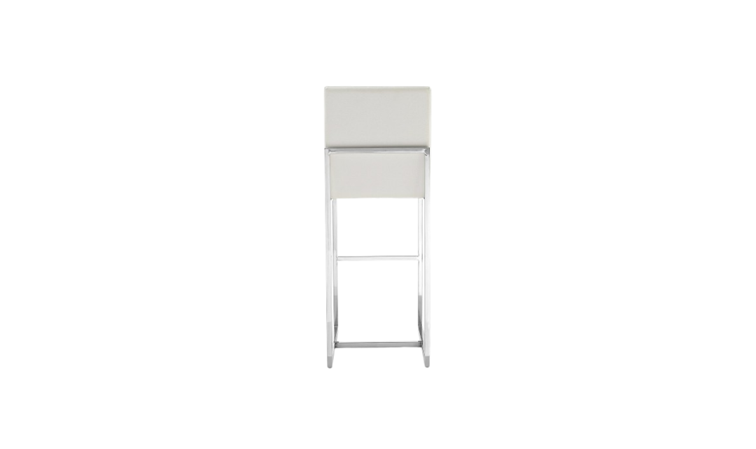 Manhattan Comfort Element Metal Upholstered Barstool-Jennifer Furniture