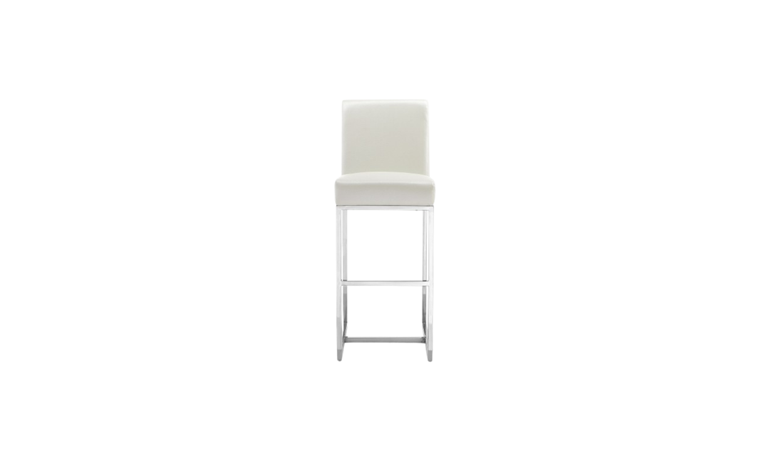Manhattan Comfort Element Metal Upholstered Barstool-Jennifer Furniture