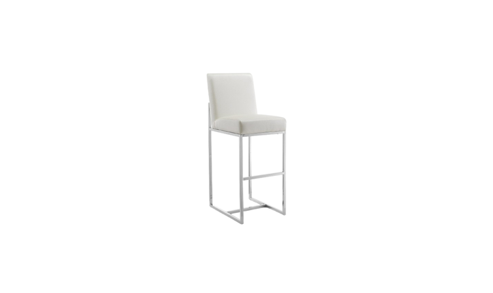 Manhattan Comfort Element Metal Upholstered Barstool-Jennifer Furniture