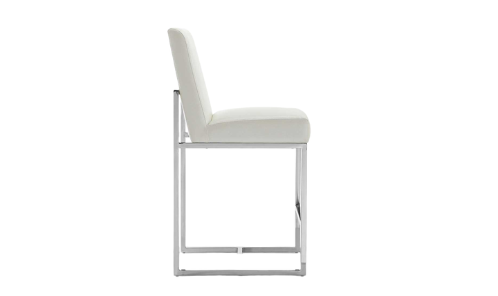 Manhattan Comfort Element Metal Upholstered Counter Stool