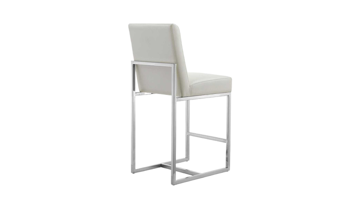Manhattan Comfort Element Metal Upholstered Counter Stool