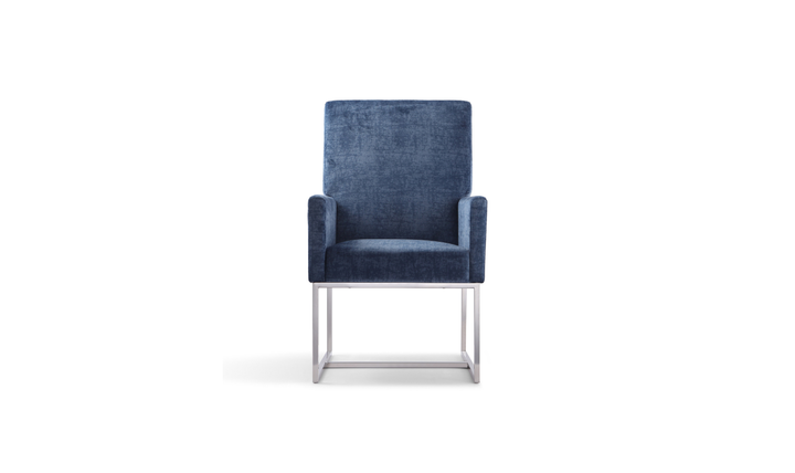 Manhattan Comfort Element Velvet Metal Accent Chair-Jennifer Furniture