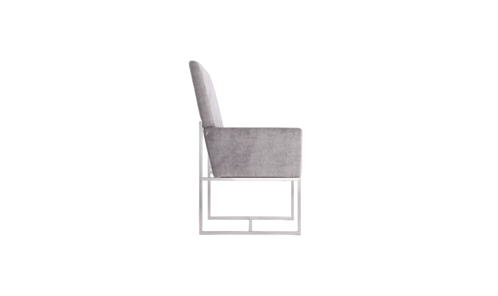 Manhattan Comfort Element Velvet Metal Accent Chair-Jennifer Furniture