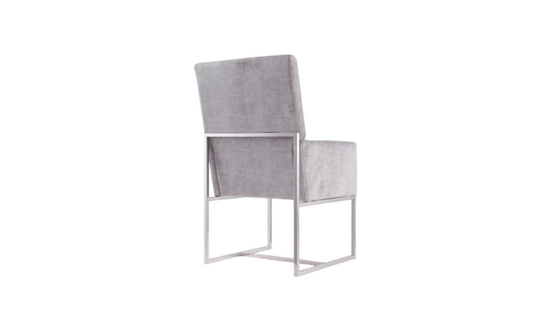 Manhattan Comfort Element Velvet Metal Accent Chair-Jennifer Furniture