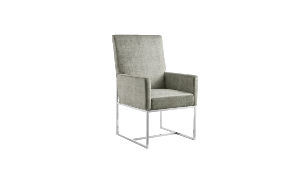 Manhattan Comfort Element Velvet Metal Accent Chair-Jennifer Furniture