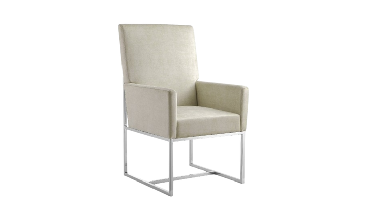 Manhattan Comfort Element Velvet Metal Accent Chair-Jennifer Furniture