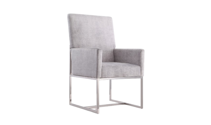 Manhattan Comfort Element Velvet Metal Accent Chair-Jennifer Furniture