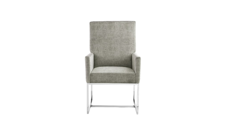 Manhattan Comfort Element Velvet Metal Accent Chair-Jennifer Furniture