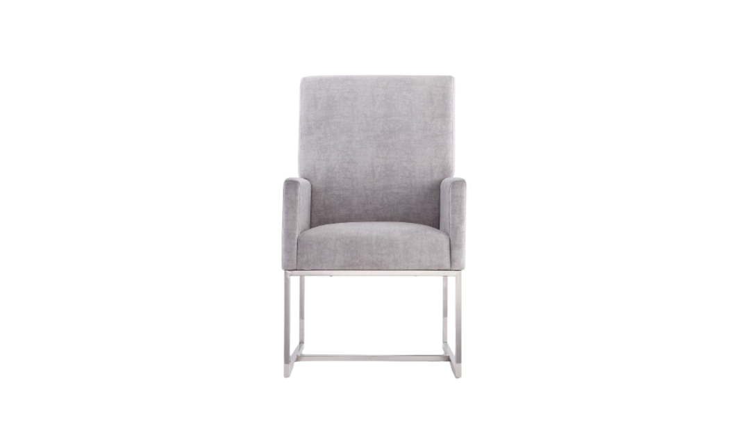 Manhattan Comfort Element Velvet Metal Accent Chair-Jennifer Furniture