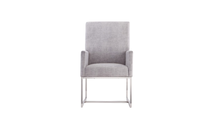 Manhattan Comfort Element Velvet Metal Accent Chair-Jennifer Furniture
