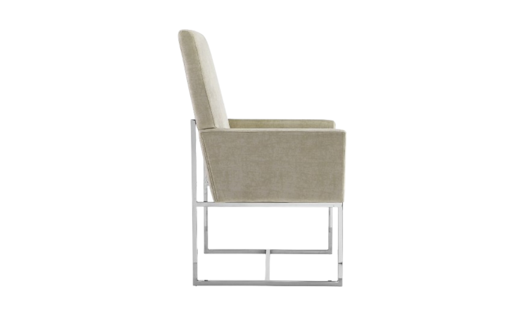 Manhattan Comfort Element Velvet Metal Accent Chair-Jennifer Furniture