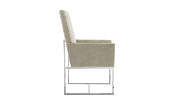 Manhattan Comfort Element Velvet Metal Accent Chair-Jennifer Furniture