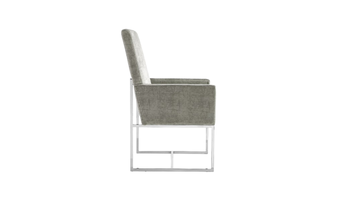 Manhattan Comfort Element Velvet Metal Accent Chair-Jennifer Furniture