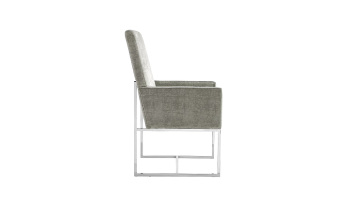 Manhattan Comfort Element Velvet Metal Accent Chair-Jennifer Furniture
