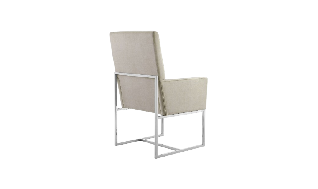 Manhattan Comfort Element Velvet Metal Accent Chair-Jennifer Furniture