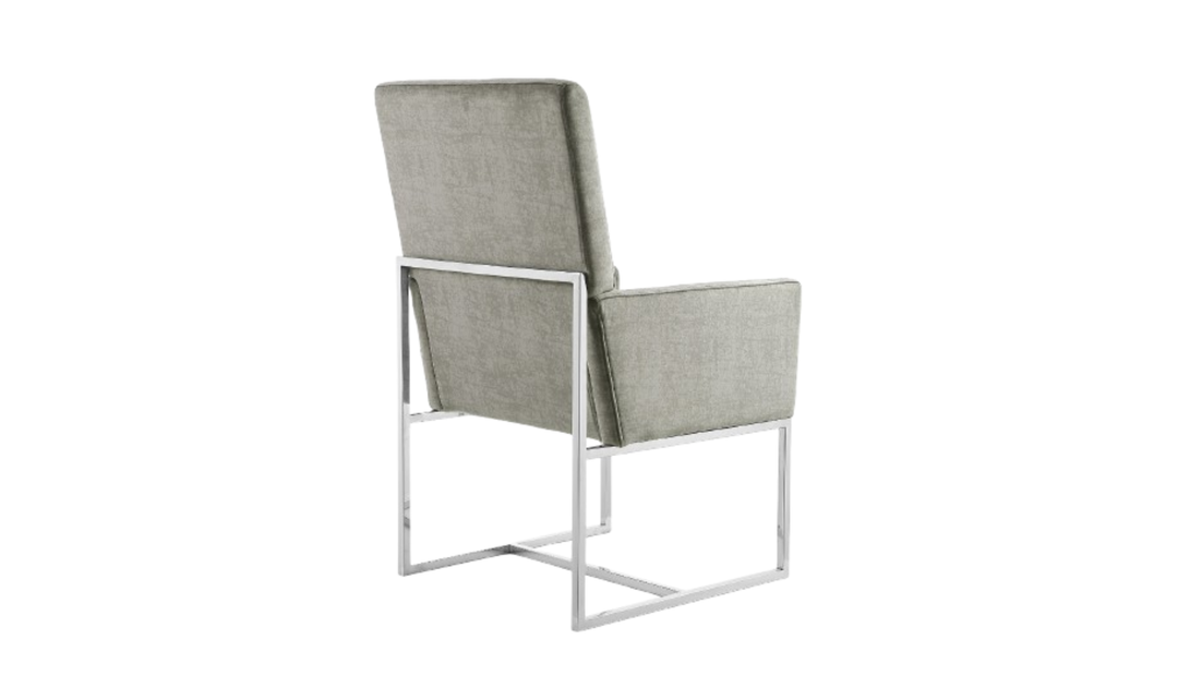 Manhattan Comfort Element Velvet Metal Accent Chair-Jennifer Furniture