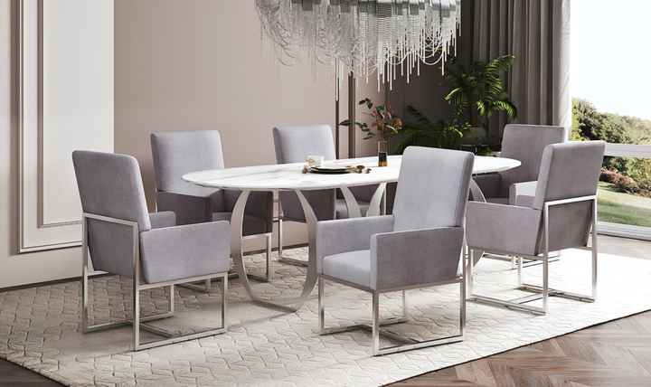 Manhattan Comfort Element Velvet Metal Accent Chair-Jennifer Furniture