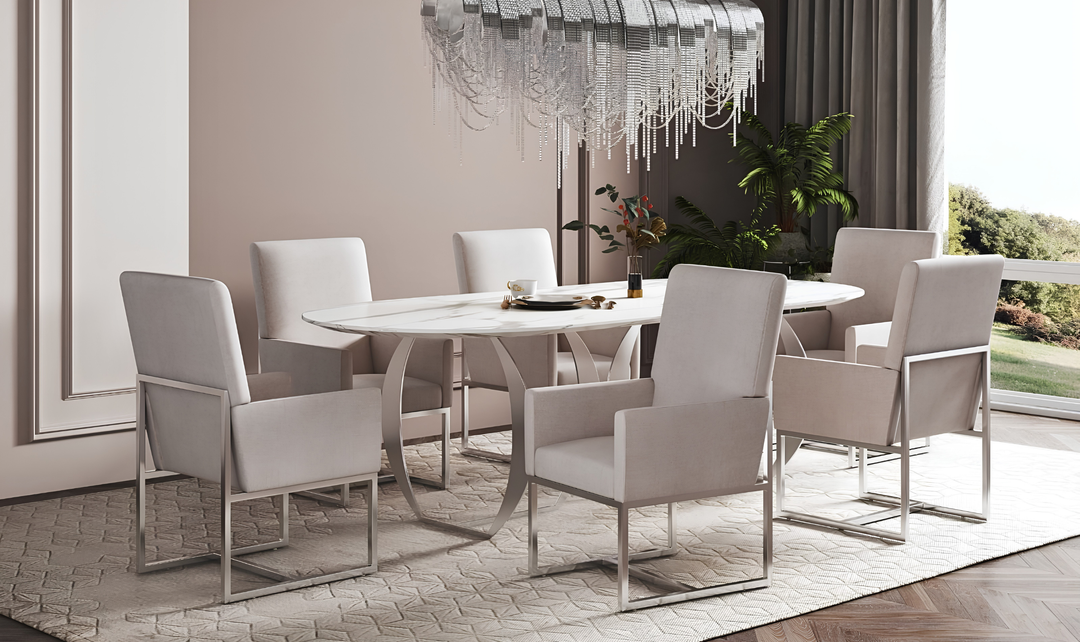 Manhattan Comfort Element Velvet Metal Accent Chair-Jennifer Furniture