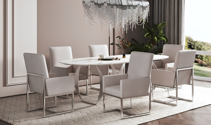 Manhattan Comfort Element Velvet Metal Accent Chair-Jennifer Furniture