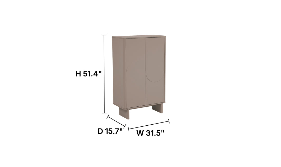 Manhattan Comfort Ella Accent Cabinet-Jennifer Furniture
