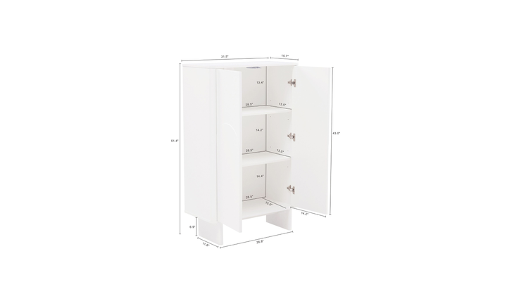 Manhattan Comfort Ella Accent Cabinet-Jennifer Furniture