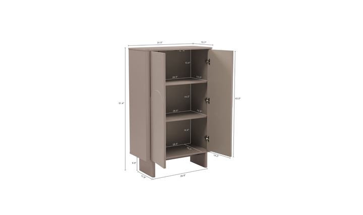 Manhattan Comfort Ella Accent Cabinet-Jennifer Furniture
