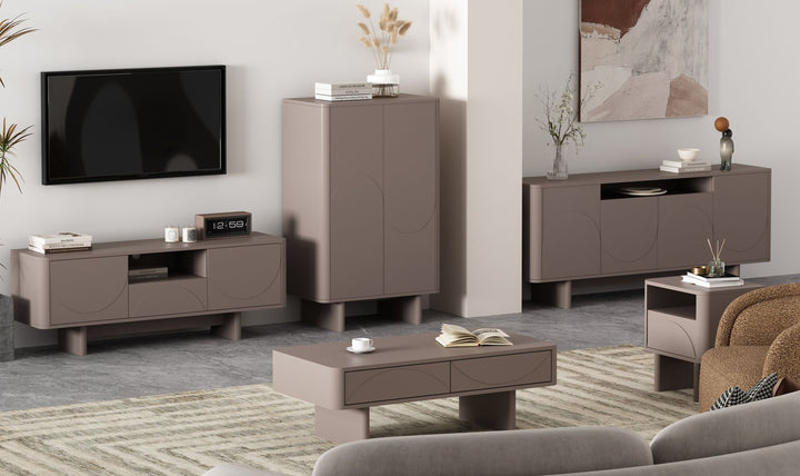 Manhattan Comfort Ella Wooden Sideboard-Jennifer Furniture 