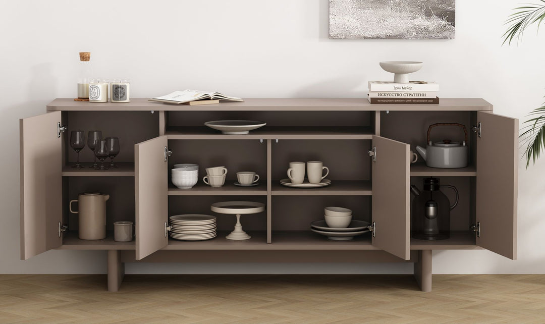 Manhattan Comfort Ella Wooden Sideboard-Jennifer Furniture 