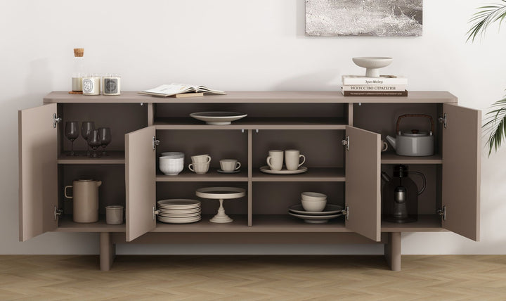 Manhattan Comfort Ella Wooden Sideboard-Jennifer Furniture 
