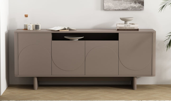 Manhattan Comfort Ella Wooden Sideboard-Jennifer Furniture