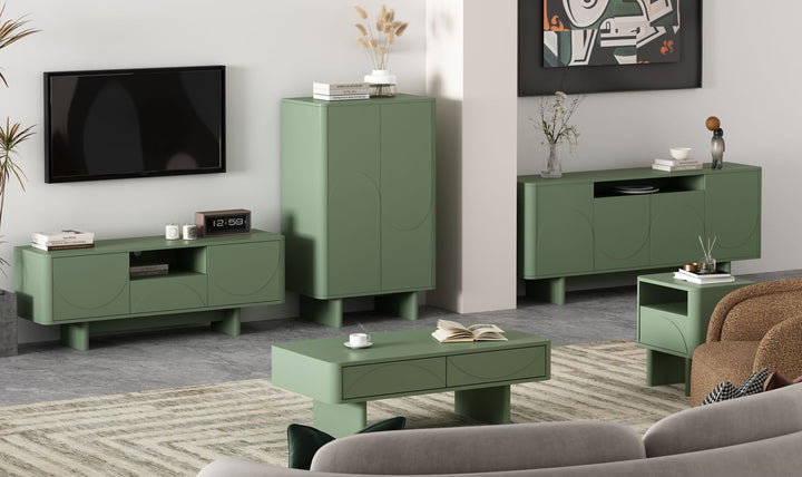 Manhattan Comfort Ella Wooden Sideboard-Jennifer Furniture 