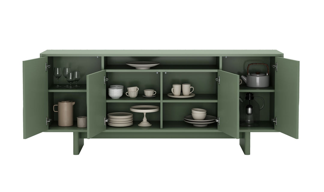 Manhattan Comfort Ella Wooden Sideboard-Jennifer Furniture 