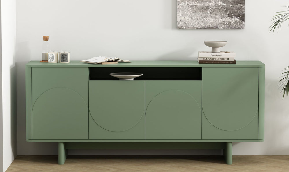 Manhattan Comfort Ella Wooden Sideboard-Jennifer Furniture