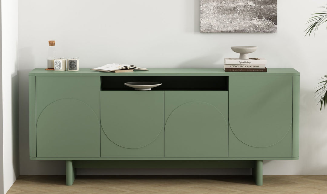 Manhattan Comfort Ella Wooden Sideboard-Jennifer Furniture