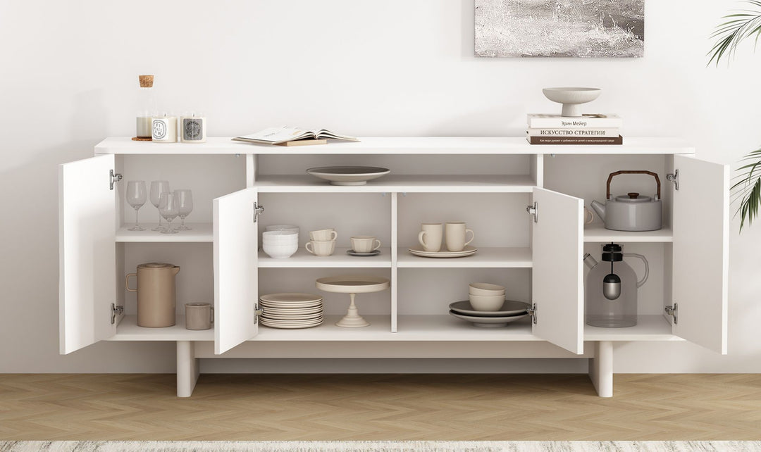 Manhattan Comfort Ella Wooden Sideboard-Jennifer Furniture 