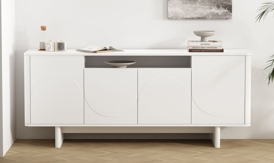 Manhattan Comfort Ella Wooden Sideboard-Jennifer Furniture