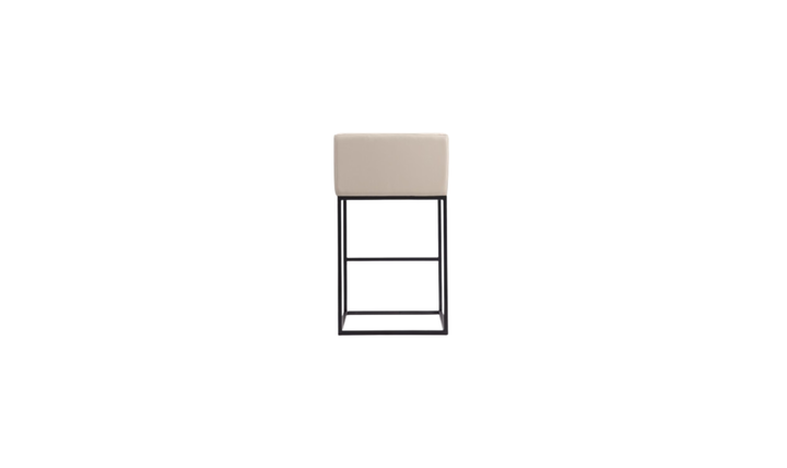 Manhattan Comfort Embassy Metal Upholstered Barstool-Jennifer Furniture