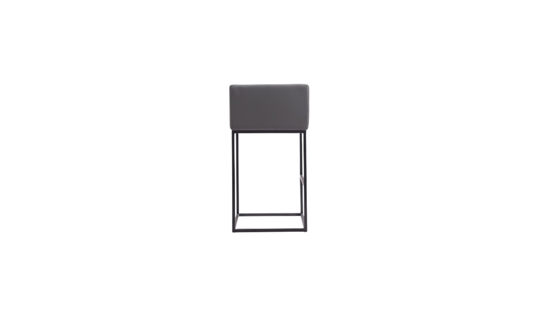 Manhattan Comfort Embassy Metal Upholstered Barstool-Jennifer Furniture
