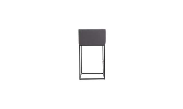 Manhattan Comfort Embassy Metal Upholstered Barstool-Jennifer Furniture