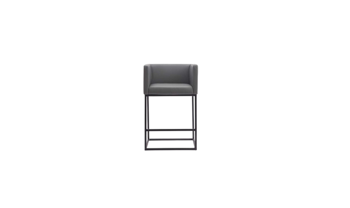 Manhattan Comfort Embassy Metal Upholstered Counter Stool-Jennifer Furniture