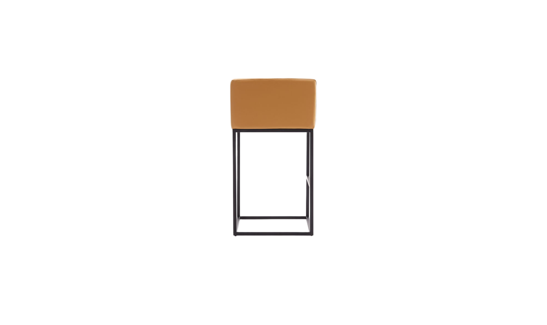 Manhattan Comfort Embassy Metal Upholstered Counter Stool-Jennifer Furniture