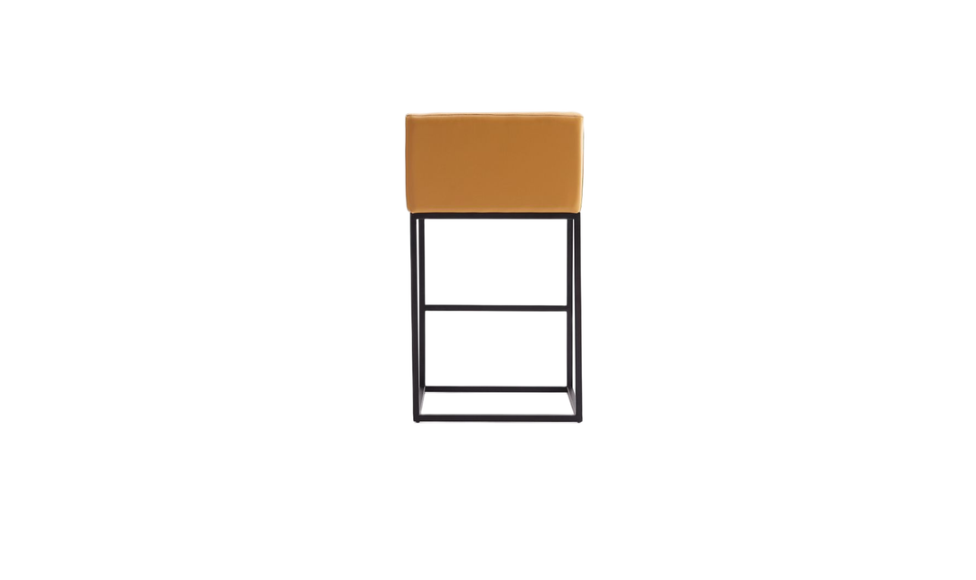 Manhattan Comfort Embassy Metal Upholstered Counter Stool-Jennifer Furniture