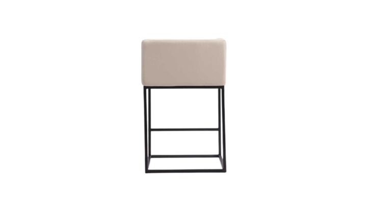 Manhattan Comfort Embassy Metal Upholstered Counter Stool-Jennifer Furniture