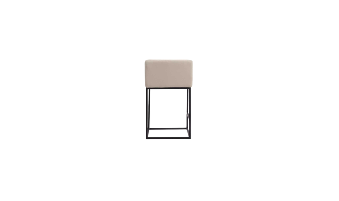 Manhattan Comfort Embassy Metal Upholstered Counter Stool-Jennifer Furniture