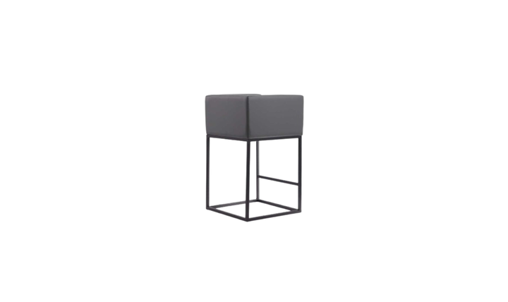 Manhattan Comfort Embassy Metal Upholstered Counter Stool-Jennifer Furniture