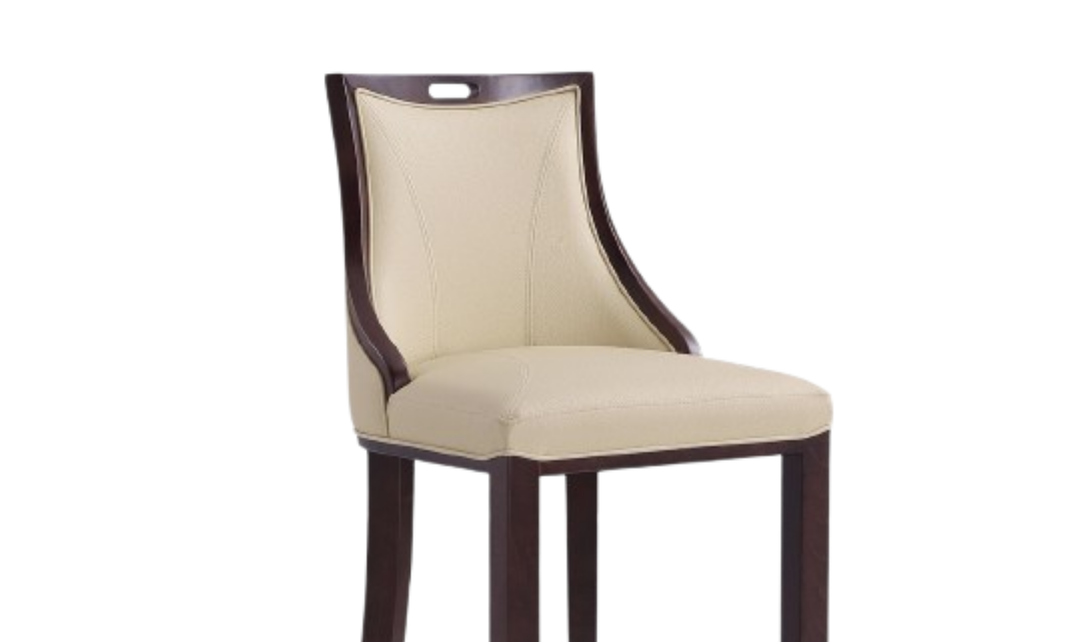 Manhattan Comfort Emperor Wood Upholstered Barstool
